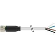 MURR ELEKTRONIK M8 female 0° with cable, PVC 4x0.25 gy UL/CSA 5m 7000-08061-2110500